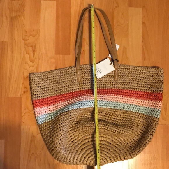NWT Hearth and Hand Magnolia Market Tote Beach Bag - Picture 8 of 9